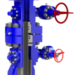 Rendering of a conventional wellhead