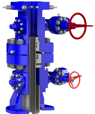 Rendering of a conventional wellhead