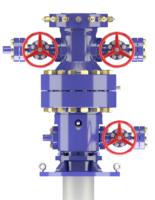 A digital rendering of frac equipment from Downing.