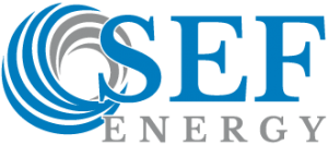 blue and gray SEF Energy logo